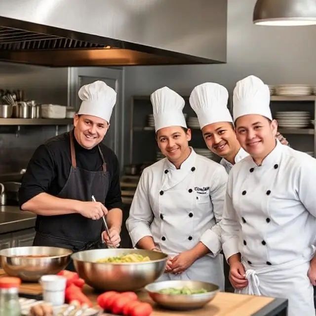 Our team of expert chefs preparing food