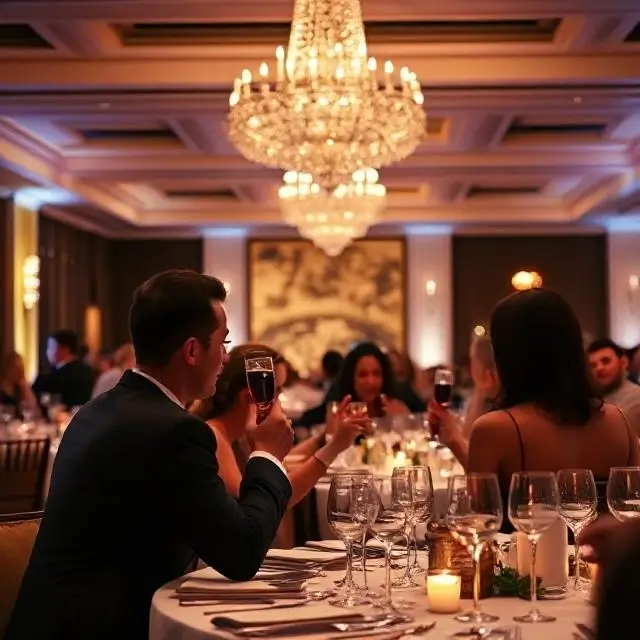 Elegant corporate gala dinner