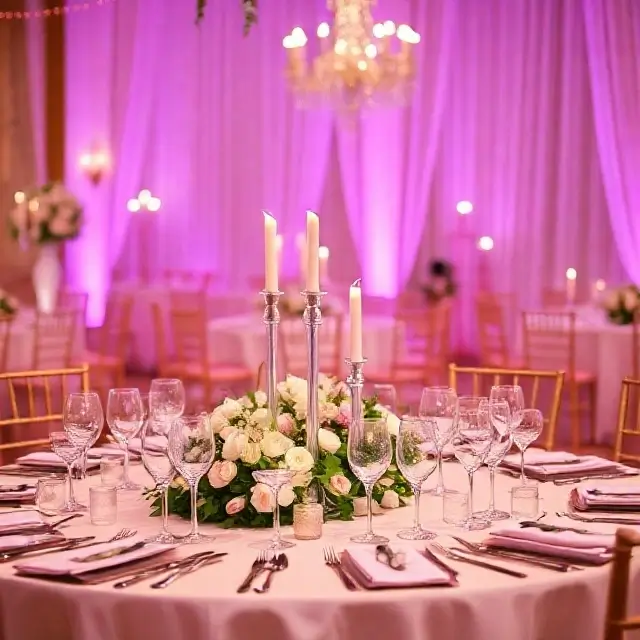 Elegant wedding table setting
